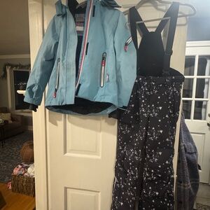 Reima Girls Ski Coat and Bibs